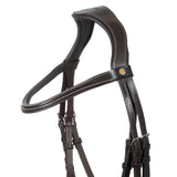 Anatomical bridle with curved noseband