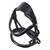 English bridle in polished leather with rhinestones