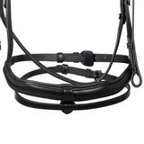 English leather bridle with rhinestone browband