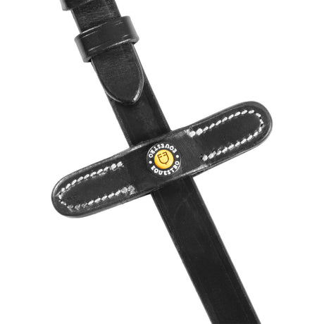 Leather magna reins with rubber grip