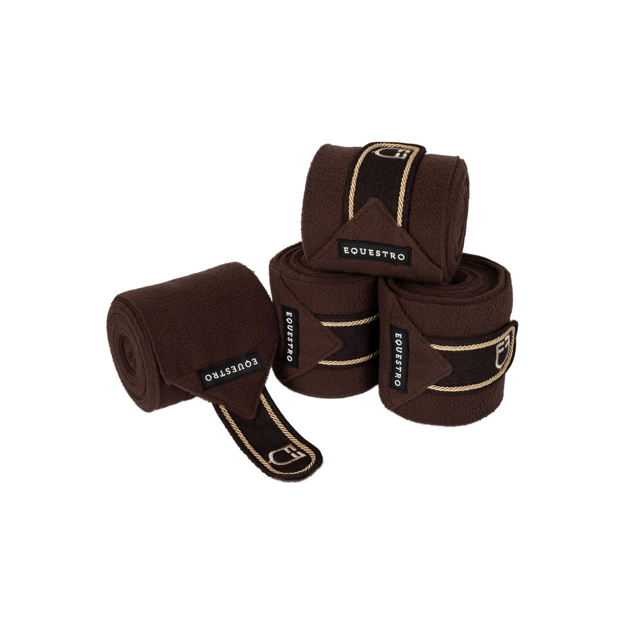 Equestro Fleece Pony Bandages With Embroidered Logo