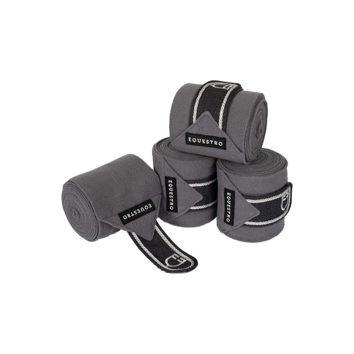 Equestro Fleece Pony Bandages With Embroidered Logo