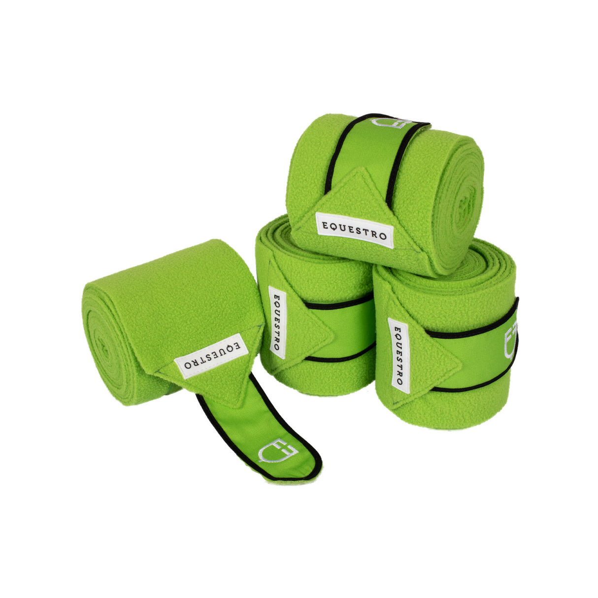 Fleece bandages with hook-and-loop fastening
