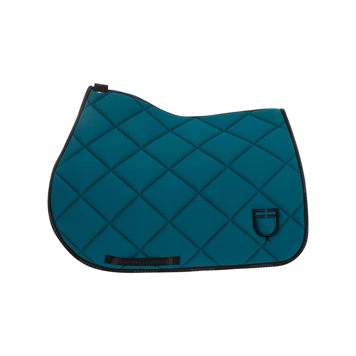 Jumping saddle pad technical fabric with logo