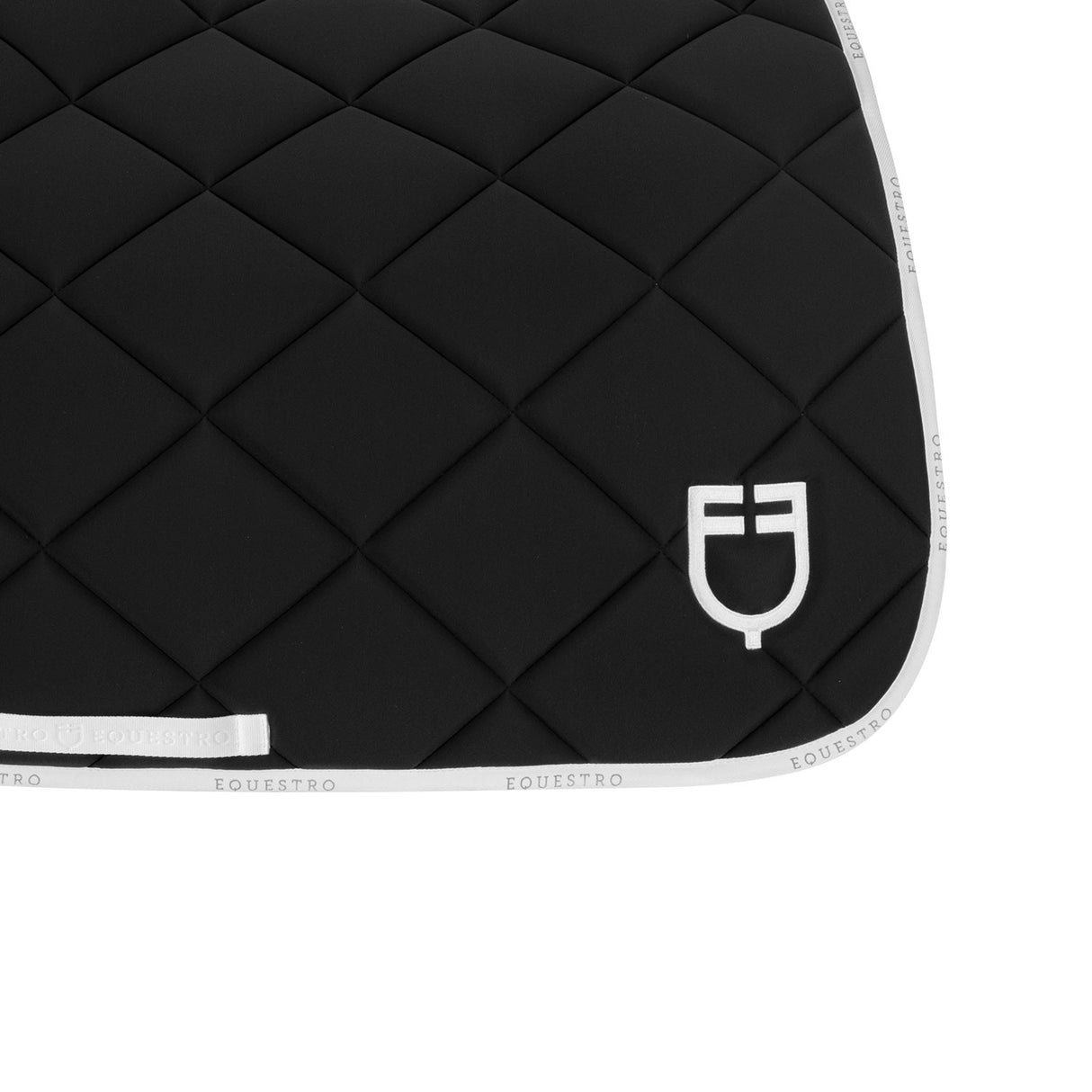 Dressage saddle pad technical fabric with logo