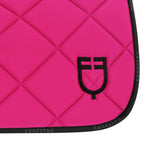 Dressage saddle pad technical fabric with logo