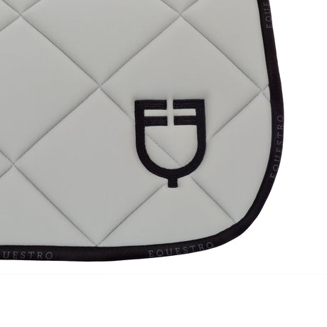 Dressage saddle pad technical fabric with logo