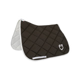 Dressage saddle pad technical fabric with logo