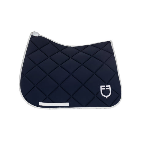 Dressage saddle pad technical fabric with logo