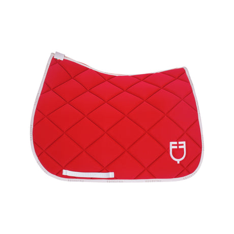 Dressage saddle pad technical fabric with logo