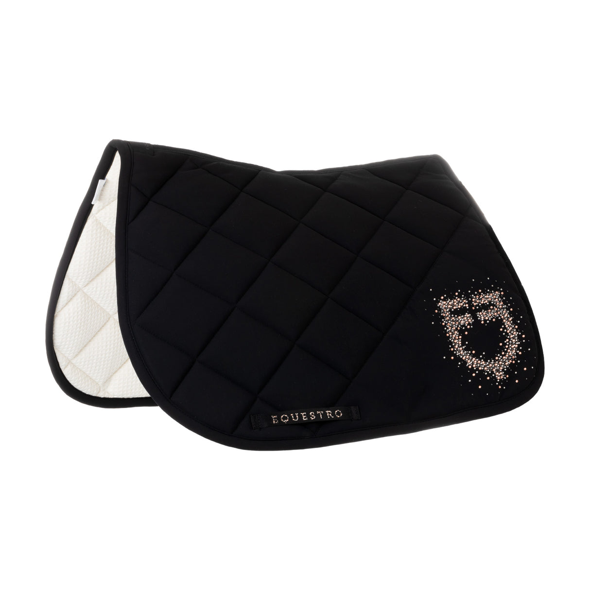 Equestro Jumping Saddle Pad With Rhinestone Logo