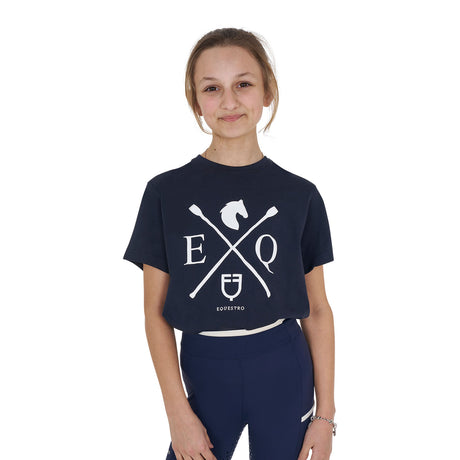 Equestro Girls' Eq Cotton T-Shirt #colour_blue