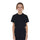 Equestro Girls' Basic Cotton T-Shirt With Tone On Tone Logo #colour_black