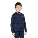 Boys' technical vest with knit collar
