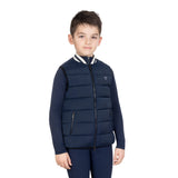 Boys' technical vest with knit collar