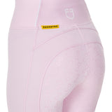 Equestro Girls' Slim Fit Grip Leggings With Logo