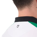 Men's slim fit training polo shirt with front logo