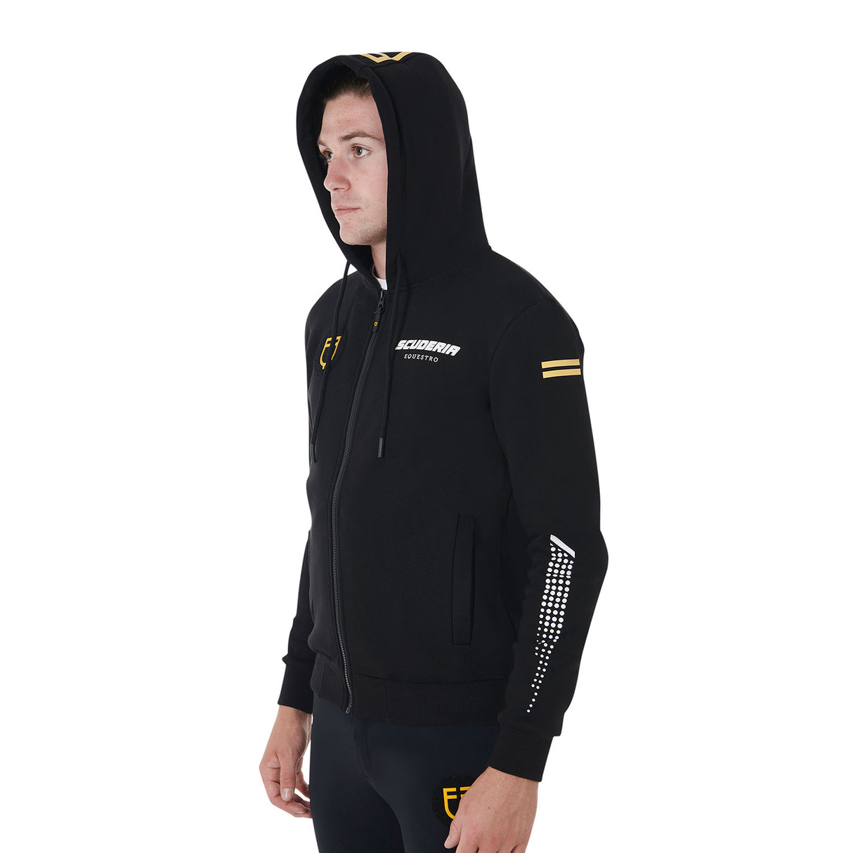 Equestro Scuderia Equestro Men's Hooded Sweatshirt Fleece