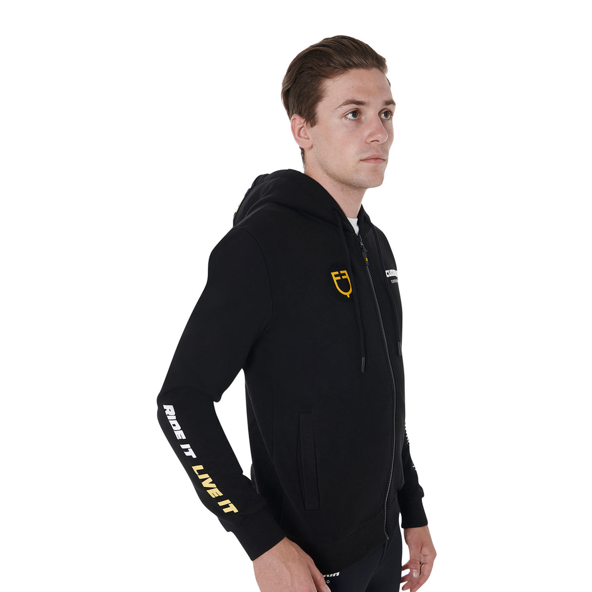 Equestro Scuderia Equestro Men's Hooded Sweatshirt Fleece