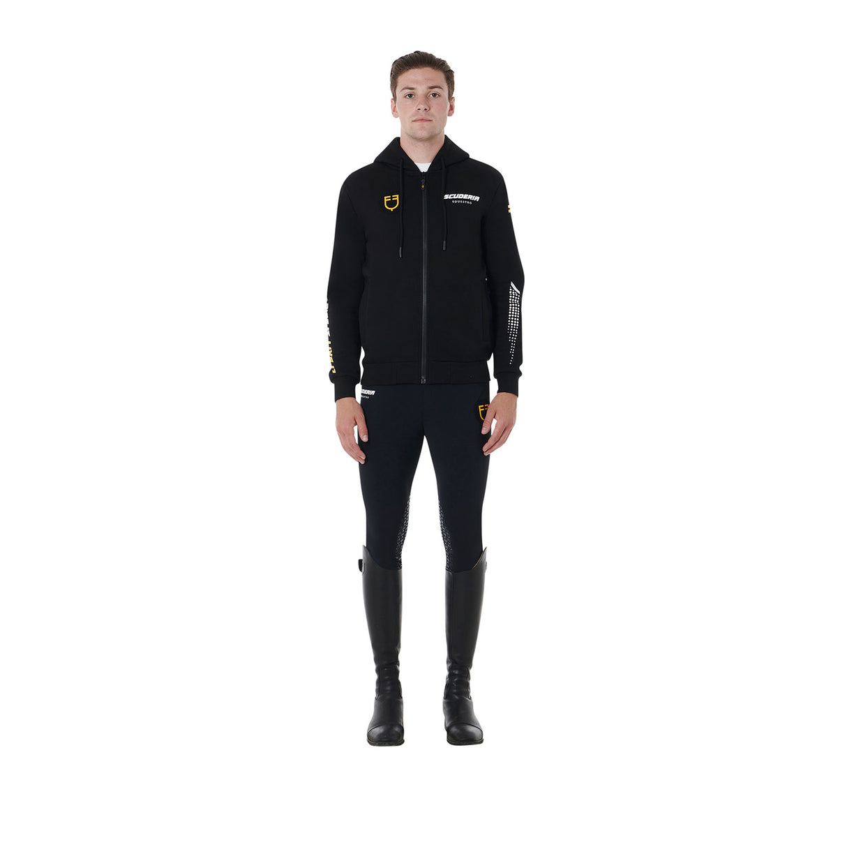 Equestro Scuderia Equestro Men's Hooded Sweatshirt Fleece