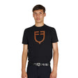 Men's basic T-shirt with glossy logo