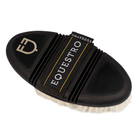 Flexible grooming brush with soft bristles