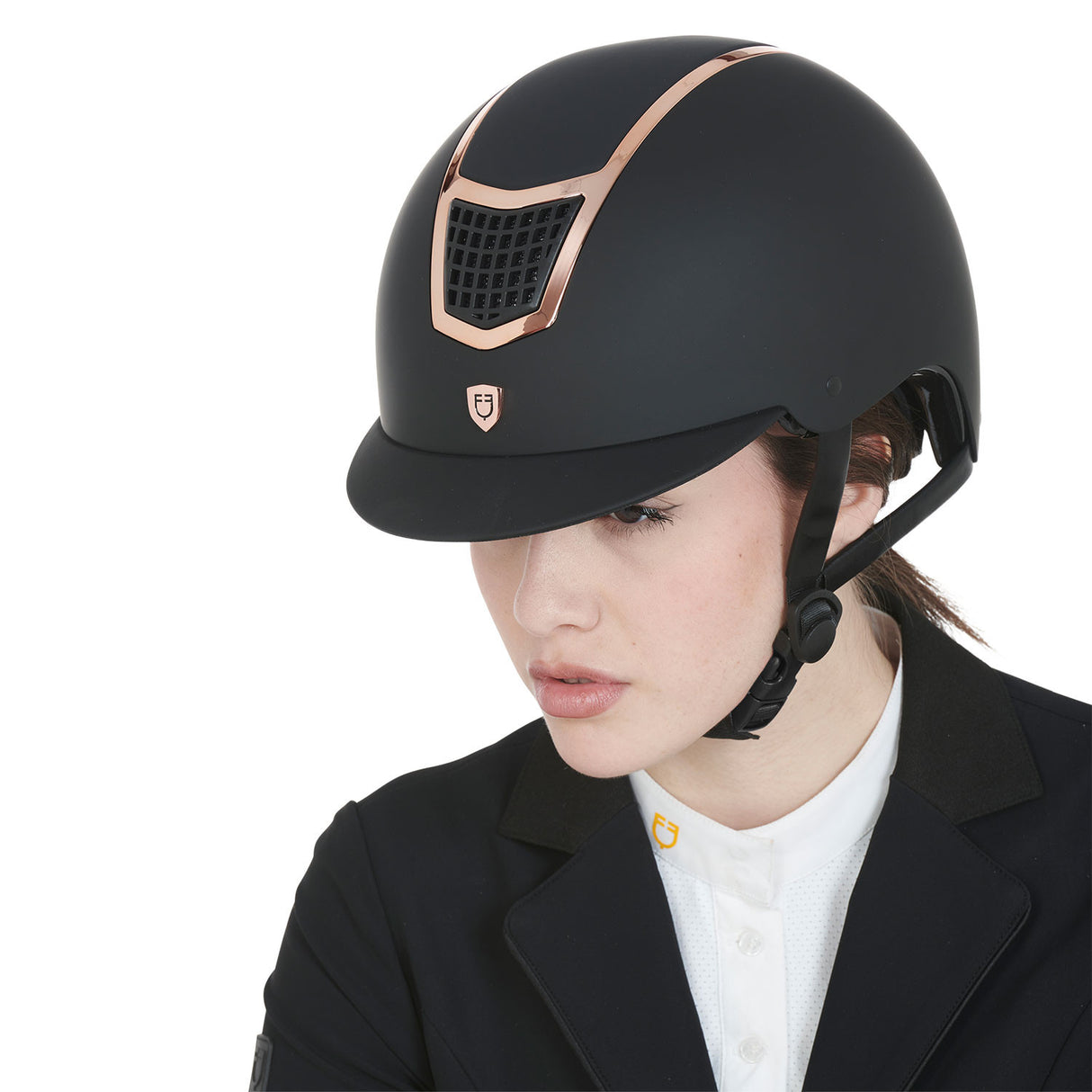 Ultra light helmet with polished frame homologation EN 1384-2023