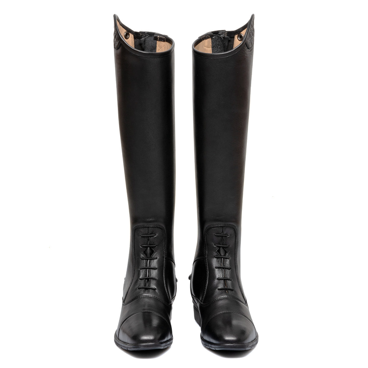 Unisex boots with laces and multilogo insert