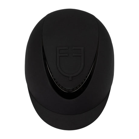 Equestro Unisex Helmet With Embossed Logo Homologation En 1384-2023 #colour_black
