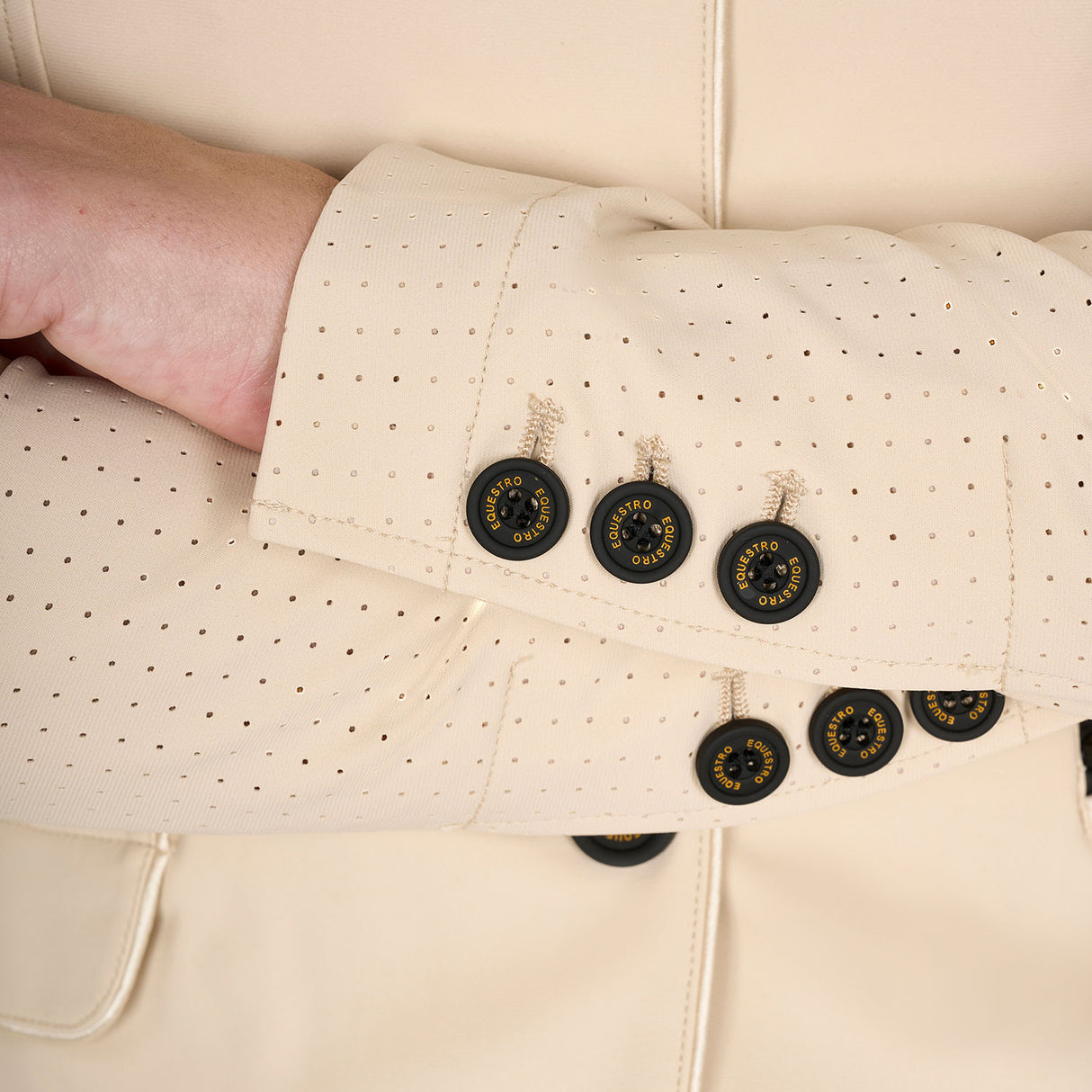 Women's competition jacket three buttons perforated fabric