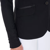 Women's competition jacket three buttons perforated fabric