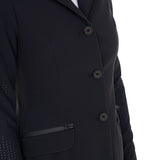 Women's competition jacket three buttons perforated fabric