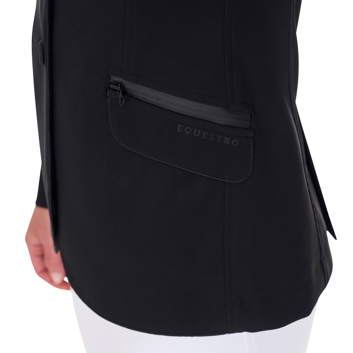 Women's competition jacket three buttons perforated fabric