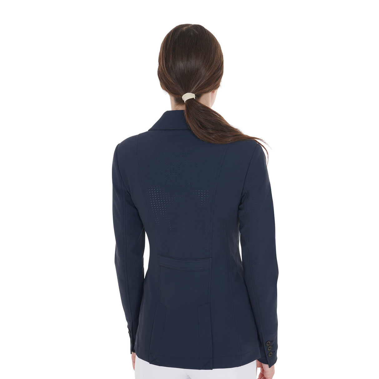 Women's competition jacket three buttons perforated fabric