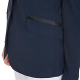 Women's competition jacket three buttons perforated fabric