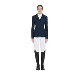 Women's competition jacket four buttons perforated fabric