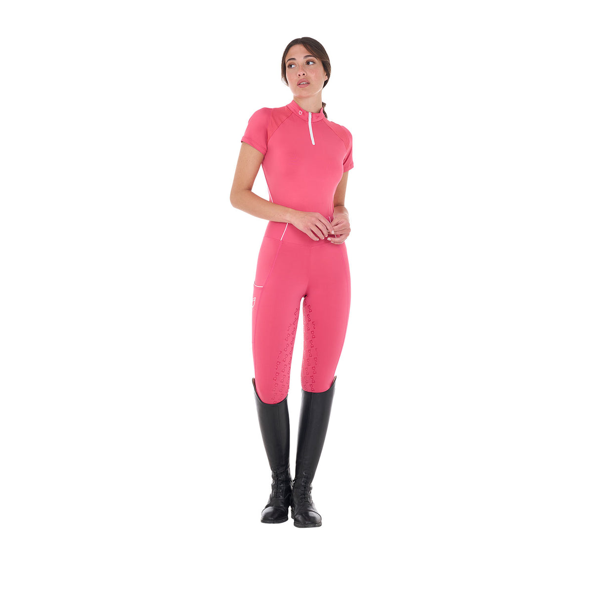 Equestro Women's Slim Fit Technical Training Polo Shirt