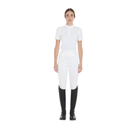 Equestro Women's Slim Light Light Leggings #colour_white