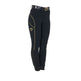 Equestro Women's Slim Fit Breeches With Knee Grip #colour_black