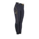 Equestro Women's Slim Fit Breeches With Knee Grip #colour_blue