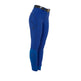 Equestro Women's Slim Fit Breeches With Knee Grip #colour_royal-blue