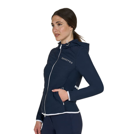 Women's down jacket in technical blend