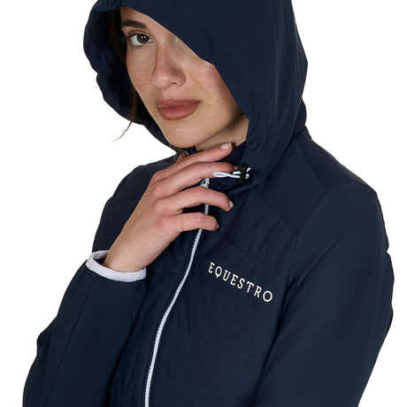 Women's down jacket in technical blend