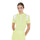 Equestro Women's Slim Fit Training Polo Shirt with Mesh Inserts #colour_lime