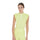 Equestro Women's Slim Fit Sleeveless Polo Shirt In Technical Fabric #colour_lime