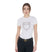 Women's slim fit T-shirt pink rhinestones