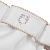 Equestro Dressage Plastron Rhinestone Logo