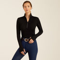 Ariat Women's Cheviot 14 Zip Long Sleeve Baselayer #colour_black