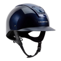 Champion Insight Glitter Oval Standard Peak Riding Hat #colour_metallic-navy-sparkle-navy