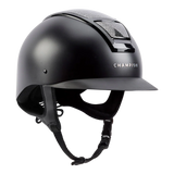 Champion Insight Glitter Oval Standard Peak Riding Hat #colour_matt-black-sparkle-black